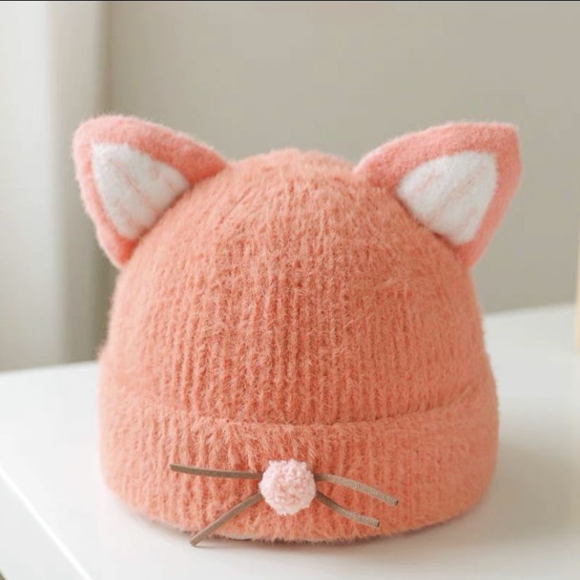 Mũ Trùm Đầu Giữ Ấm Tai Siêu Dễ Thương Thời Trang Thu Đông Cho Bé Trai Và Gái