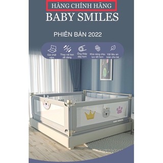 (MẪU HOT NHẤT 2022) Thanh Chắn Giường BABY SMILES độ cao 70-105cm