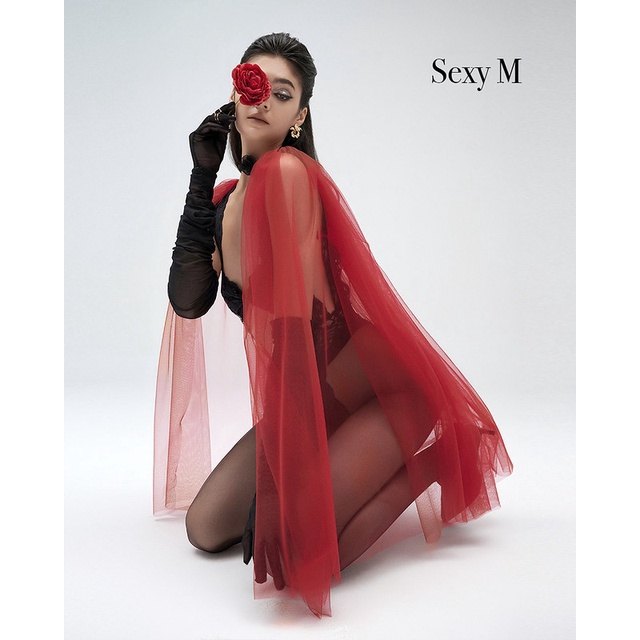 Bodysuit ren đáy một dây cutout Black rose S063 Sexy M