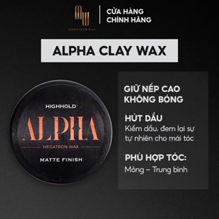 [CHÍNH HÃNG] Sáp vuốt tóc Alpha Clay Wax 60g tạo kiểu, hút dầu, giữ nếp tốt