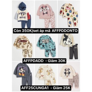 Set bộ quần áo thu đông nỉ bông ấm bé trai, bé gái HM Auth (H&M AUTH)