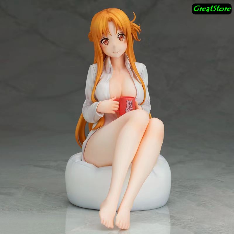 Mô hình Sword Art Online Figure Asuna  áo sơ mi trắng gợi cảm 1/6 scale 20 cm