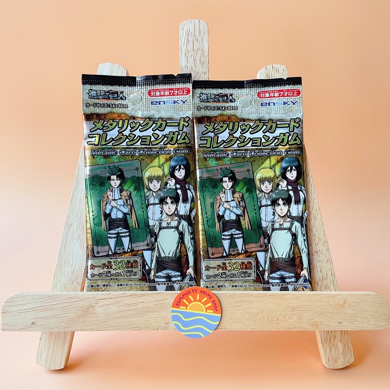 Pack metallic card random thẻ nhân phẩm Attack on Titan/AoT/Đại Chiến Titan