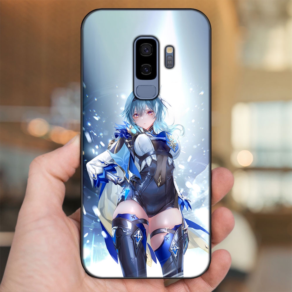Ốp lưng Samsung S9 Plus viền đen in hình Eula Genshin Impact