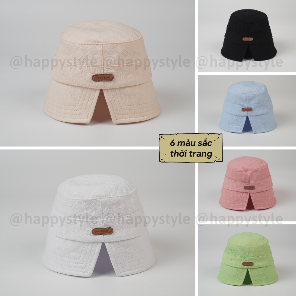 Mũ BUCKET vành cụp ❤️ Nón tai bèo xẻ thêu tem Kaxbdhat chất nhung xốp Quảng Châu form unisex nam nữ N99 - Happy Style