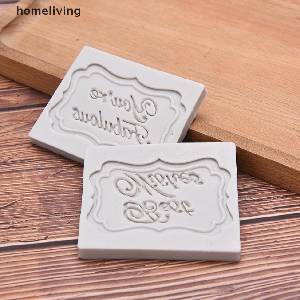 Khuôn Silicone Tạo Hình Chữ Happy Birthday 3D Trang Trí Bánh