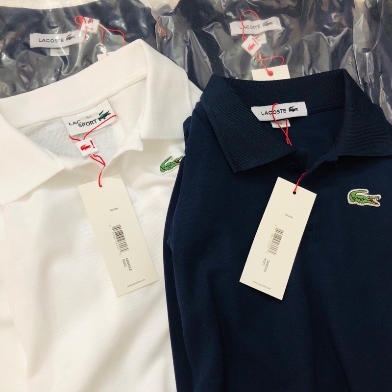 Áo polo dài tay bé trai sz 90-150