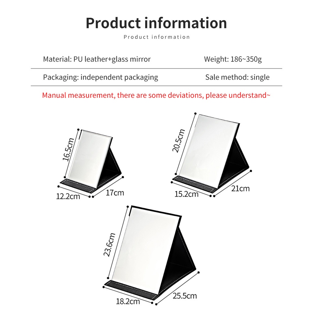 Gương trang điểm để bàn JUJIAJIA có thể gấp gọn tiện dụng