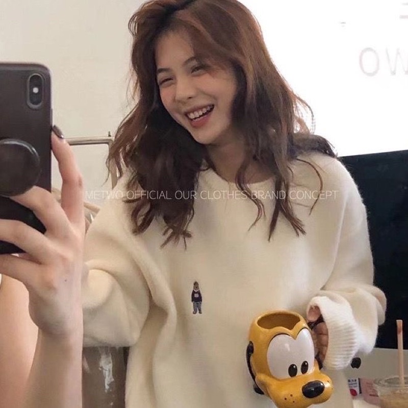 Áo len thêu gấu siêu hot