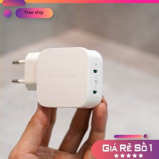 Củ Sạc RAVPower RP-PC152 PD 40W PD/PPS - 2 cổng Typce C