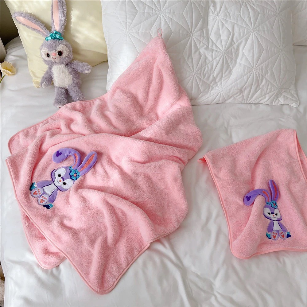 Set KhănTắm Kèm Khăn Mặt Thỏ Tím 9094/gấu hồng PK181 Cho Bé - Little Maven Official Store