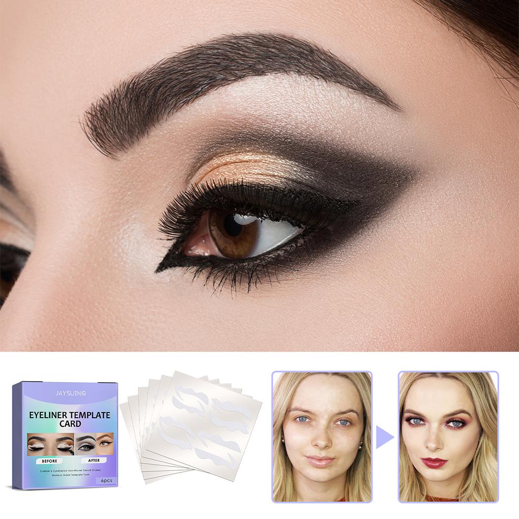 Set 6 Khuôn Kẻ Mắt Thiết Kế Nhỏ Gọn Tiện Dụng Dành Cho Nữ