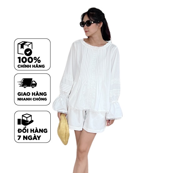 TUBYCATU | Áo kiểu isa white top
