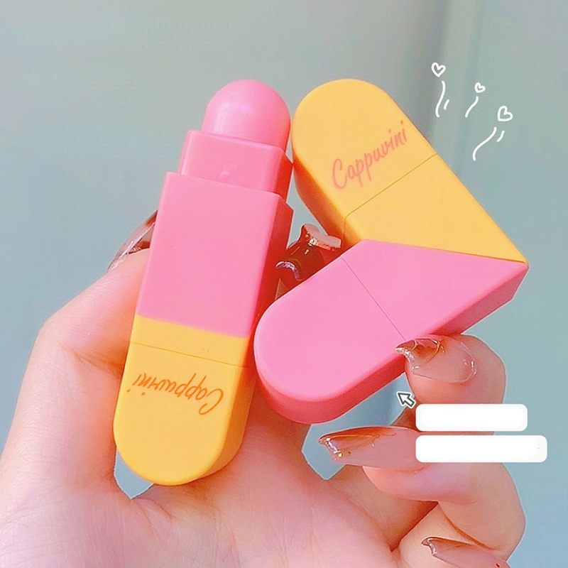 Son Môi Cappuvini Thiết Kế Hai Đầu Dưỡng Ẩm Làm Sáng Màu Môi