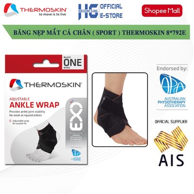 Băng nẹp mắt cá chân sport THERMOSKIN | Giúp nén, hỗ trợ, giữ nhiệt cho phần mắt cá và giữa lòng bàn chân