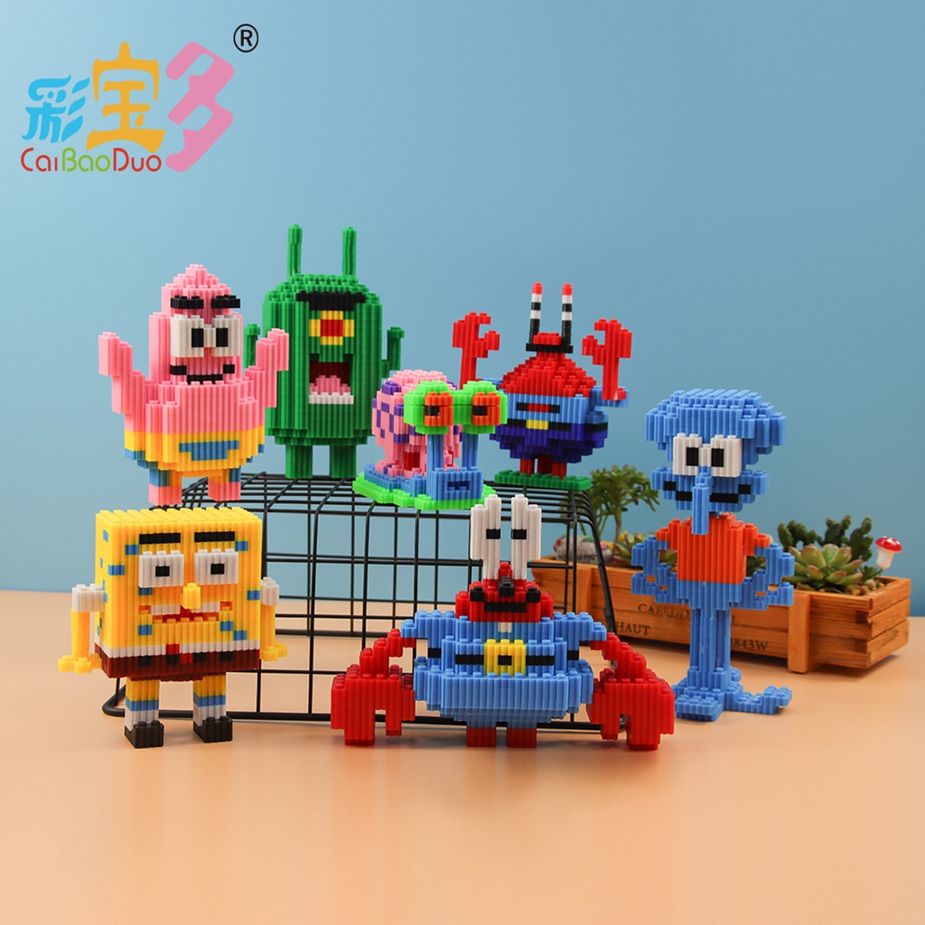 Lego phim hoạt hình BỌT BIỂN VÀ NHỮNG NGƯỜI BẠN ĐÁY XÃ HỘI lắp ráp vui nhộn