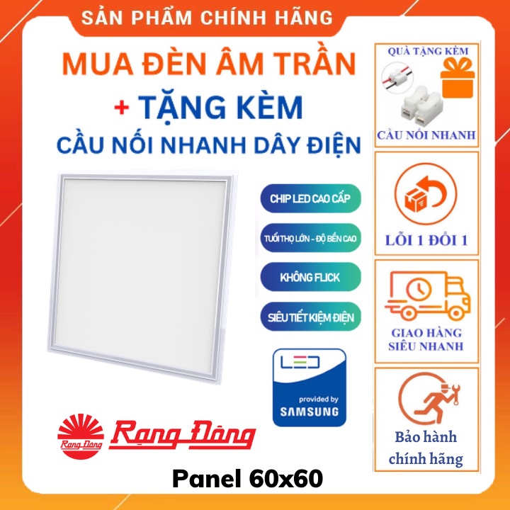 Đèn LED Rạng đông Panel 60x60 40W P08 bảo hành hành chính hàng