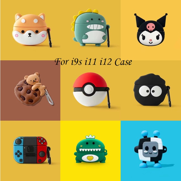 Vỏ Bảo Vệ Hộp Sạc Tai Nghe Inpods i9s i12 i11 Họa Tiết Hoạt Hình Dễ Thương