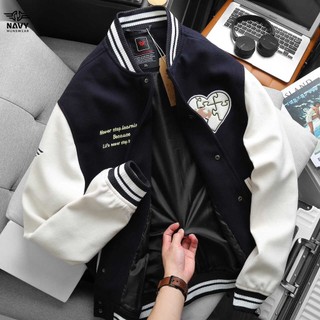 ÁO KHOÁC BOMBER NỈ DẠ BIG SIZE NAM