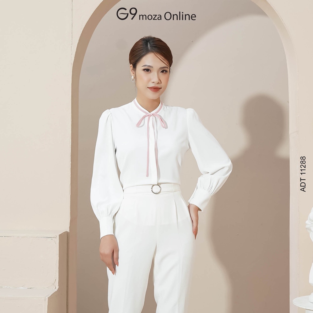 Áo sơ mi dài tay 11288 G9moza chất lụa hàn