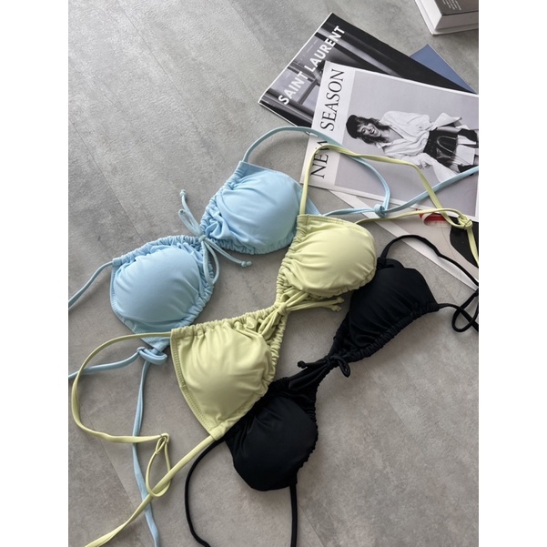 Bikini hai dây dáng áo dẻ quạt tôn vòng 1 2M0064