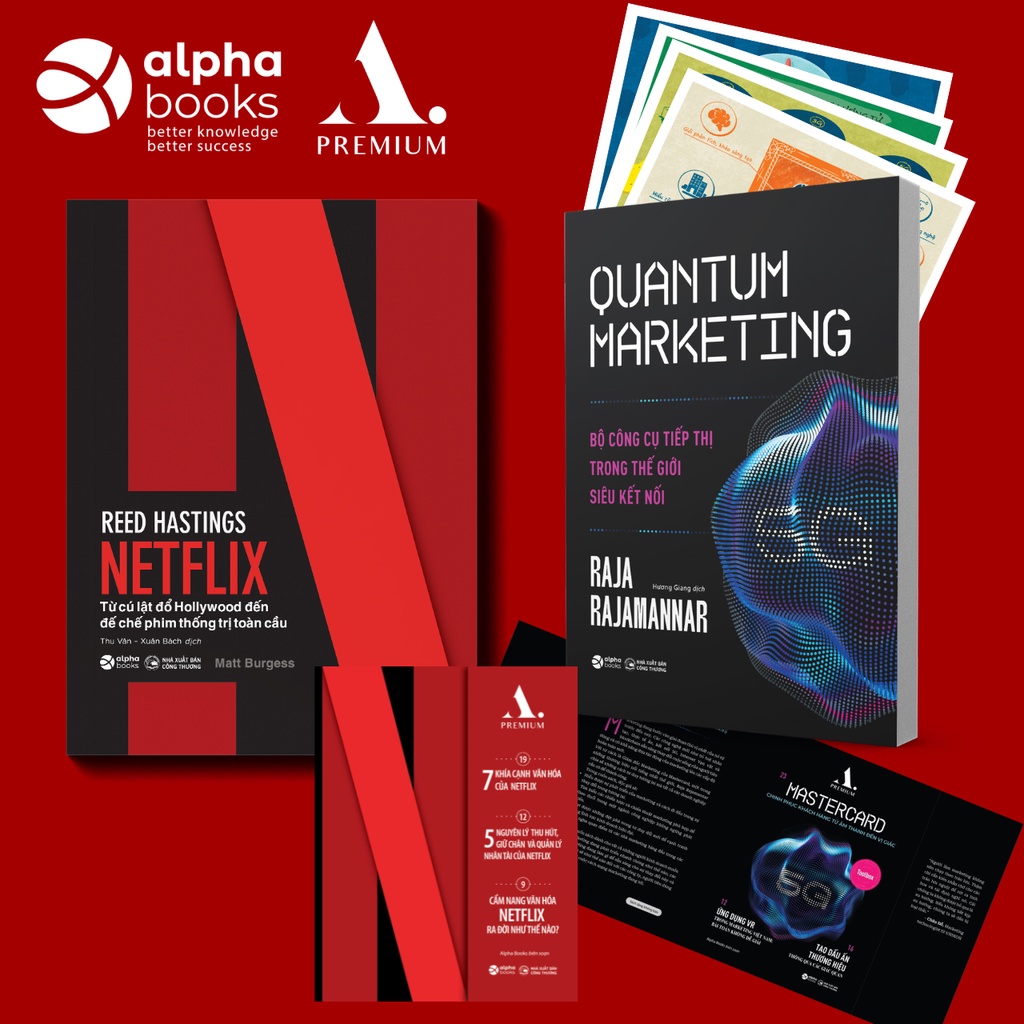 Sách Combo: Quantum Marketing + Netflix  - Alpha Premium