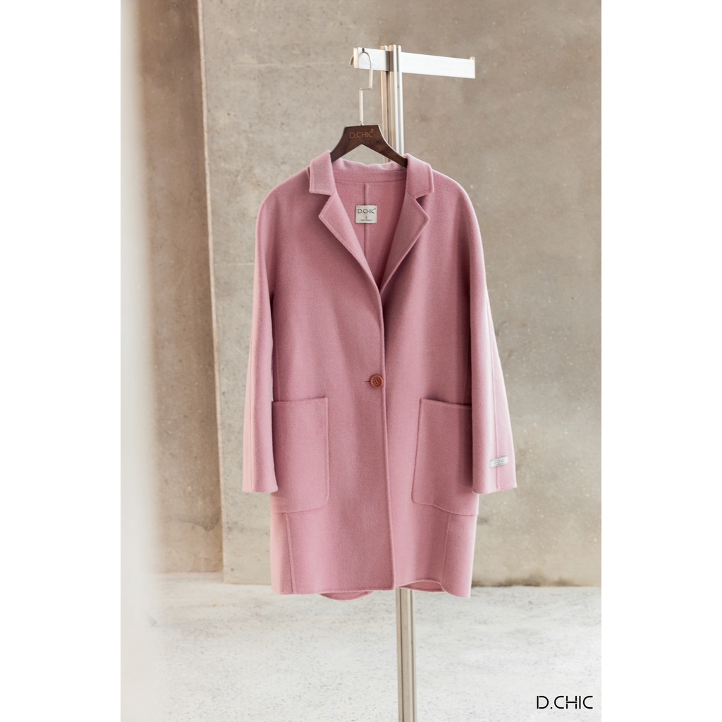 Áo khoác dạ Handmade 2022 2 túi ốp D.CHIC MS: 980259
