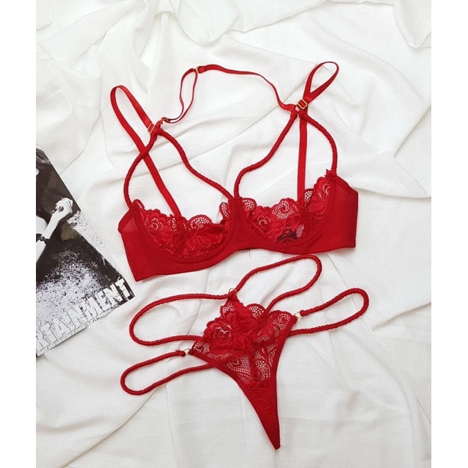SALE Bộ Lót Ren Sexy Có Gọng Không Mút Kiểu Gợi Cảm
