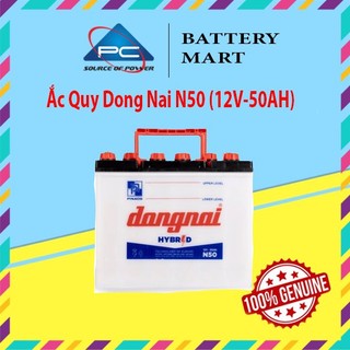 Bình ắc quy 12v-50ah, ắc quy dong nai n50