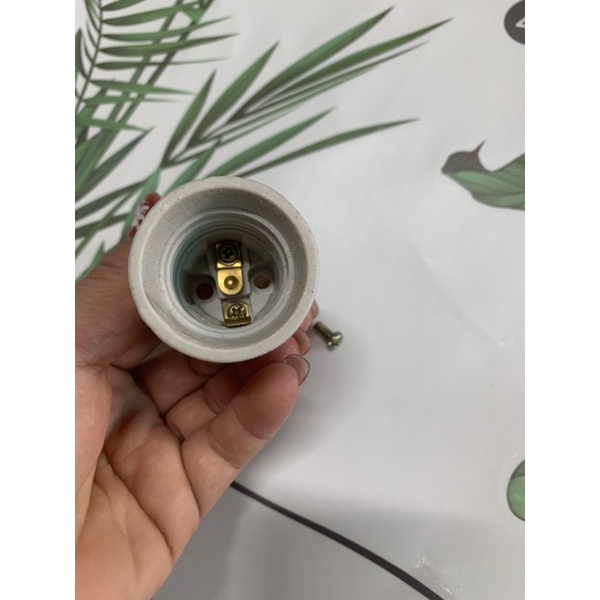 Đui Đèn Sứ  chịu nhiệt  ,Chống cháy  E 27