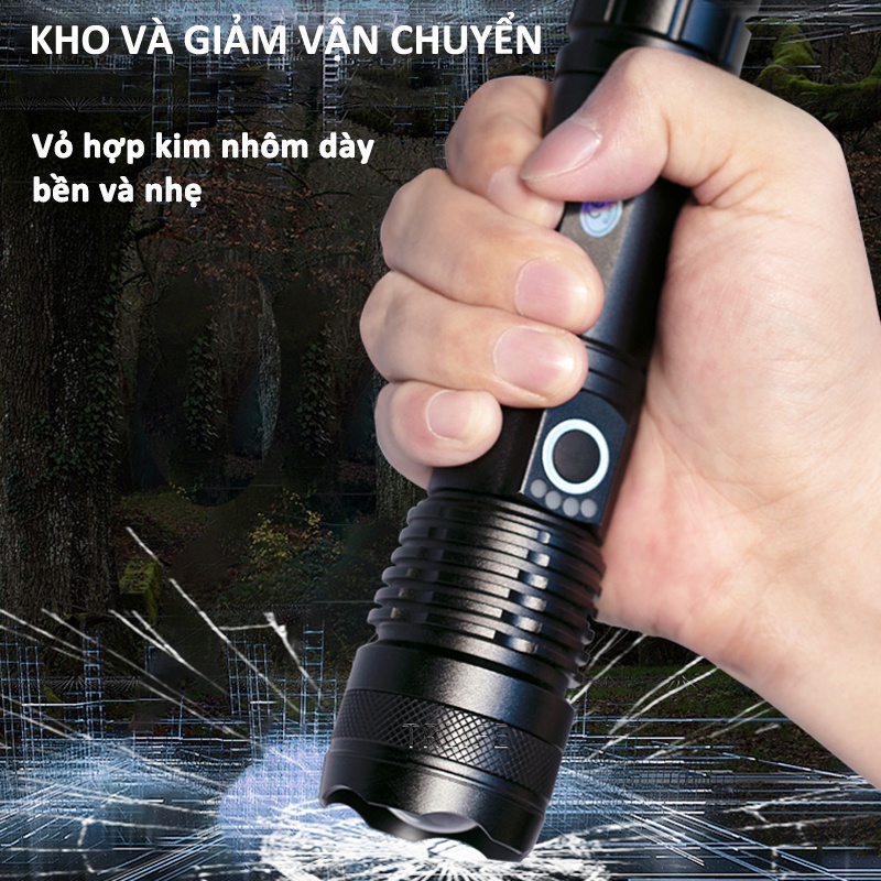 Đèn pin siêu sáng XHP50-Sản phẩm chính hãng -Đèn pin cầm tay