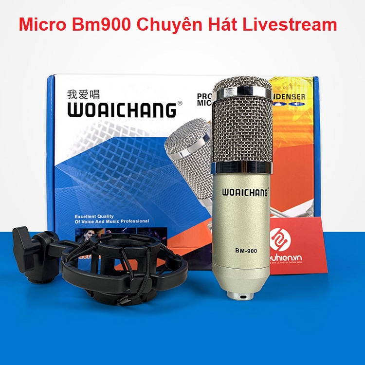 Combo SoundCard K900 Bluetooth, Tặng Tai Nghe AKG, Micro WoaiChang BM900 - Thu Âm - AutoTune - Hát Livestream - Karaoke