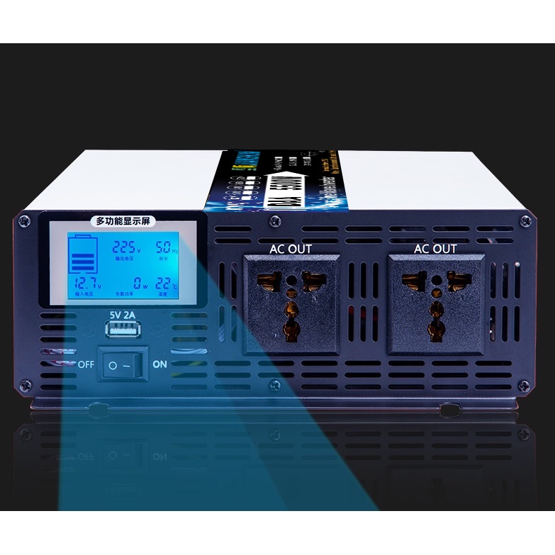 Bộ chuyển đổi nguồn  24v  lên 220v 4200W Kich điện sóng sin tinh khiết - DAA4200W