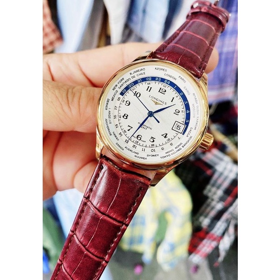 Đồng hồ nam Longines automatic dây da cao cấp