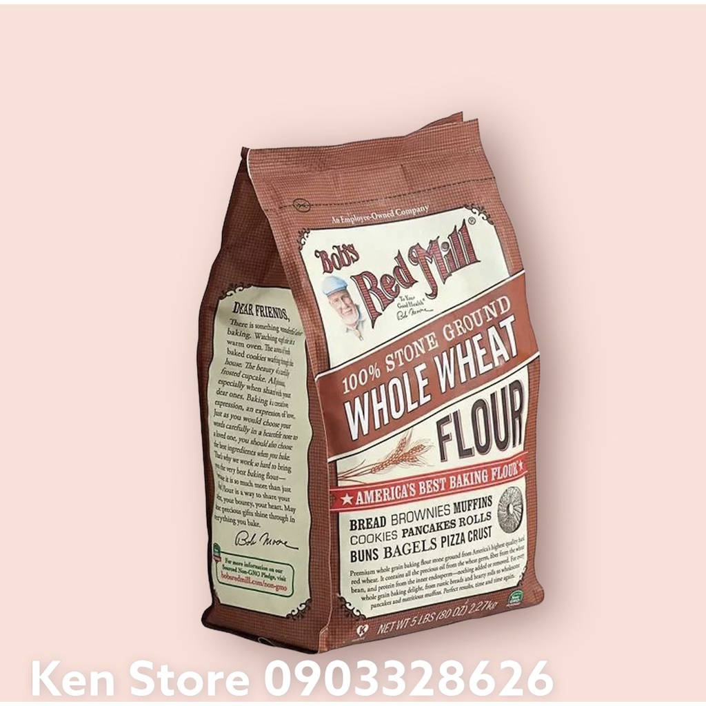 Bột Mì Nguyên Cám Bob's Red Mill 2,27kg