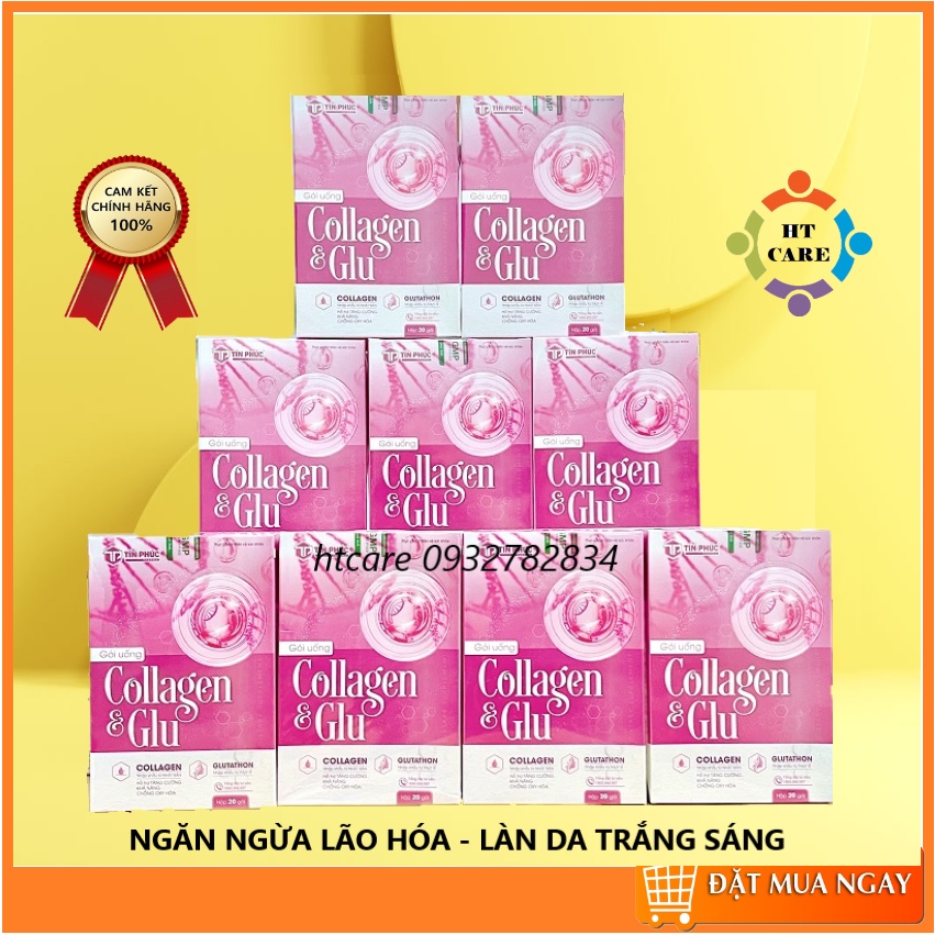 Collagen & Glu Tín Phúc Pharma - Giảm nám, tàm nhang, ngăn ngừa lão hóa, làn da trắng sáng