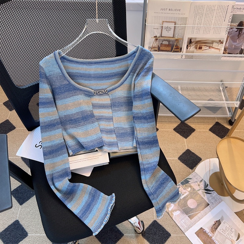 Set Áo Khoác Len Phối Màu Kèm Đầm Yếm Body Siêu Xinh Hàng Quảng Châu Cao Cấp