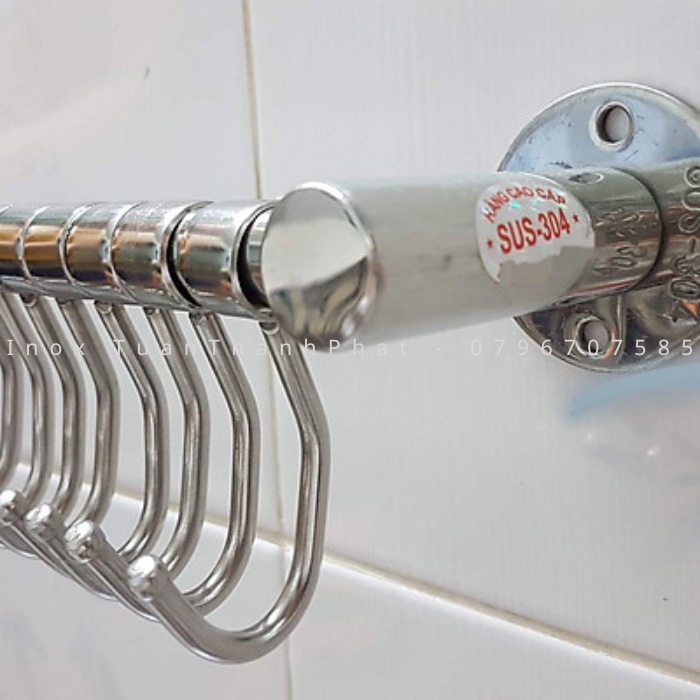Máng nồi - Thanh treo xoong nồi inox 304 cao cấp Tuấn Thành Phát