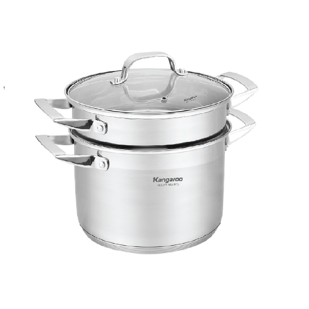 Nồi hấp inox cao cấp 5 lớp Kangaroo KG28IS/KG32IS