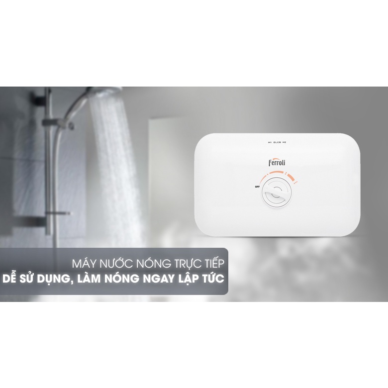 Máy nước nóng trực tiếp Ferroli RITA FS – 4.5TE - LẮP ĐẶT MIỄN PHÍ HCM