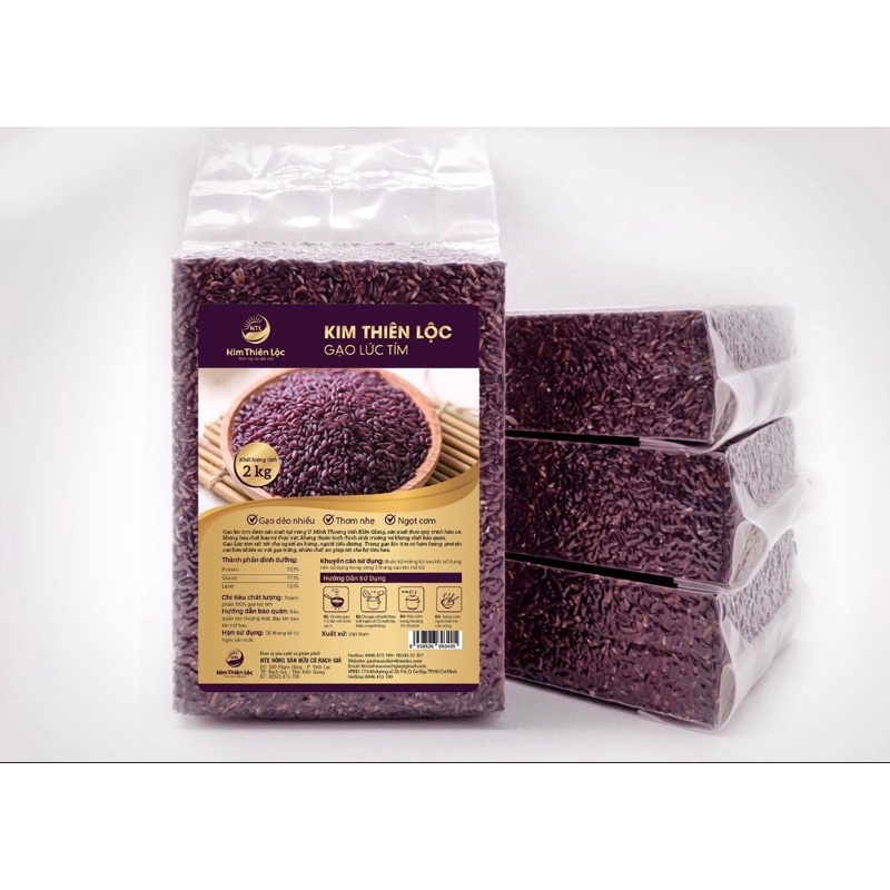 Gạo Lứt Tím Kim Thiên Lộc 2kg
