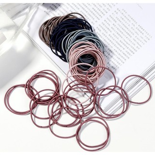 Chun buộc tóc-sét 100 chun buộc tóc nhiều màu