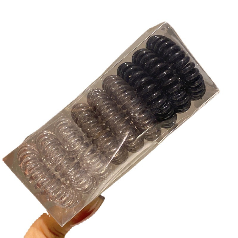 Set 9 Dây Buộc Tóc Cao Su Co Giãn Không Đường May Đơn Giản Cho Nữ