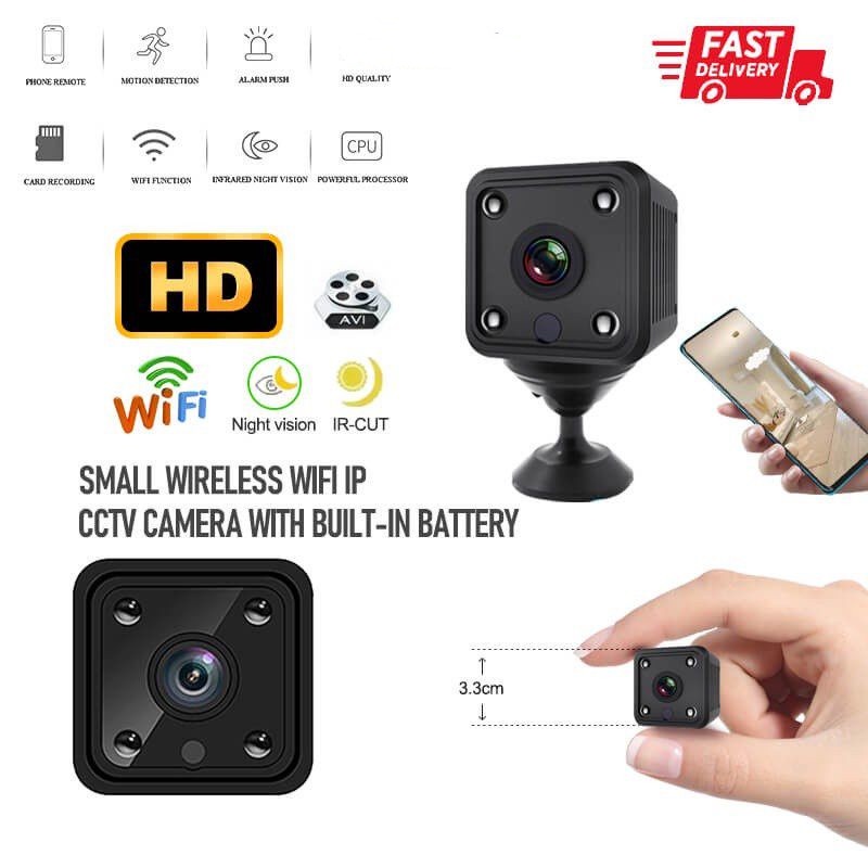 Camera Hd 1080P Camera Wifi Ip Camera Cảm Biến Camera Quan Sát Ban Đêm Từ Xa Màn Hình Nhỏ Camera Giám Sát Không Dây