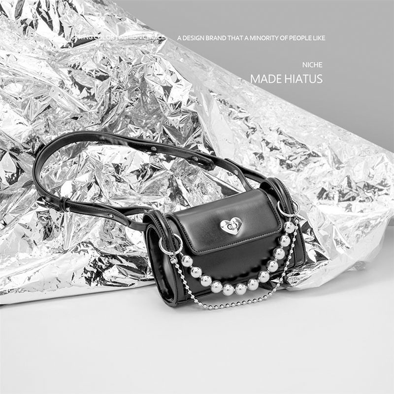 Mischa Túi Đeo Chéo Da PU Cao Cấp Phối Dây Xích Dễ Phối Đồ Thời Trang Cho Nữ