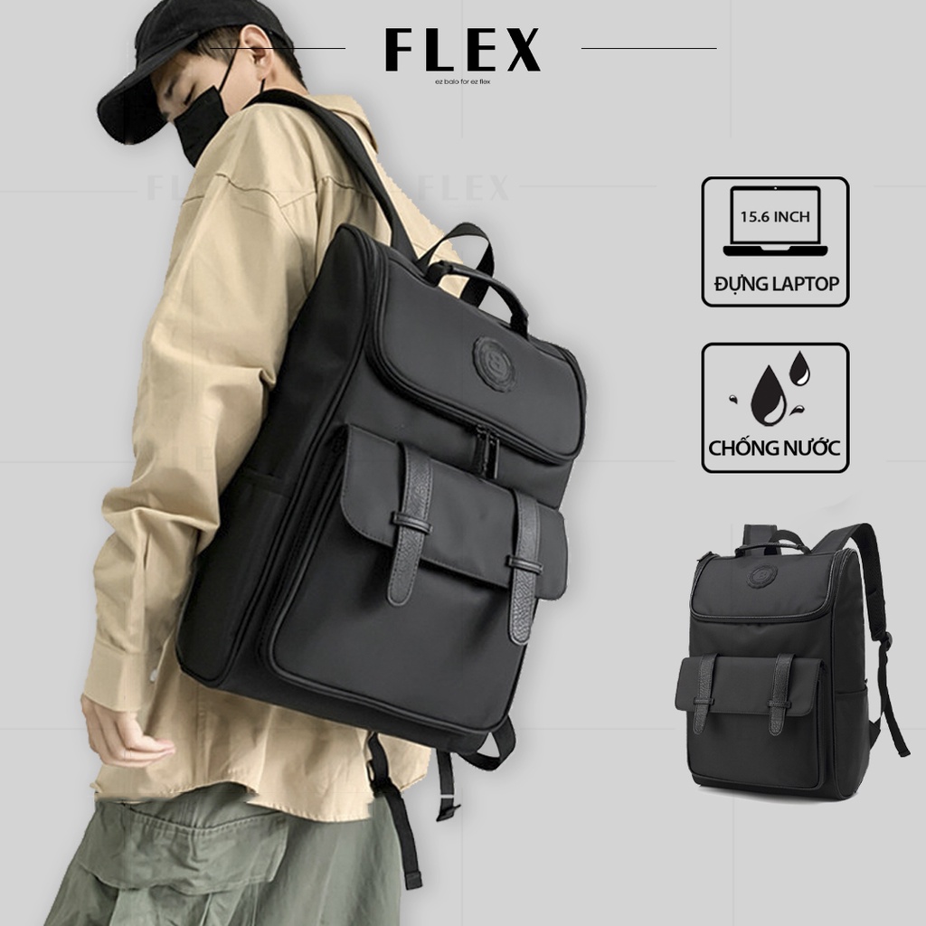 Balo đi học unisex đựng laptop 15.6 inch chống thấm nước BLUF14, Balo học sinh thời trang nam nữ cao cấp