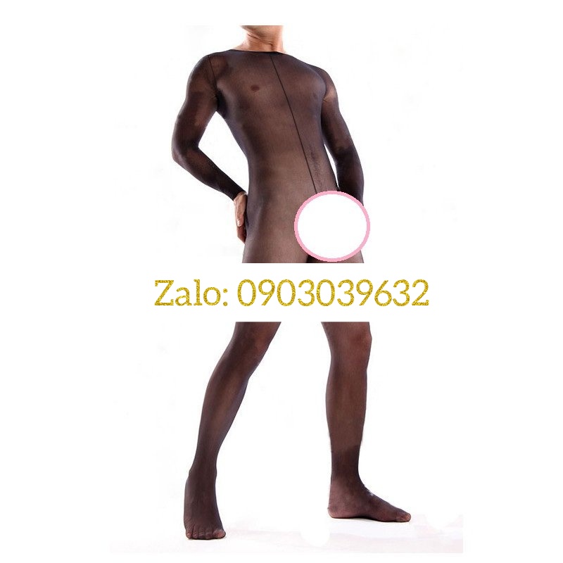 Quần Lót Nam Liền Áo Bodysuit Lưới Trong Suốt Freesize