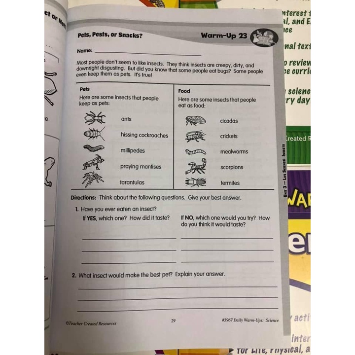 DAILY WARM-UPS SCIENCE full 5q