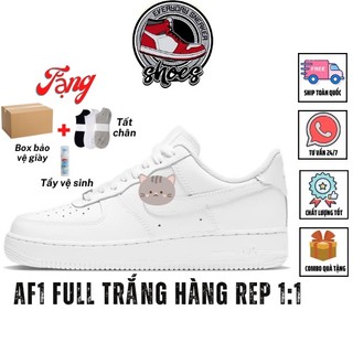 Giày af1 trắng SC, sneaker nam nữ AF1 trắng full size, full phụ kiện có BOX bảo vệ