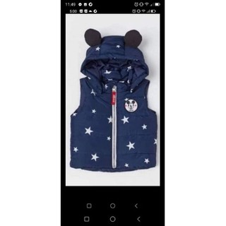 Áo gile mickey bé trai 6-9m
